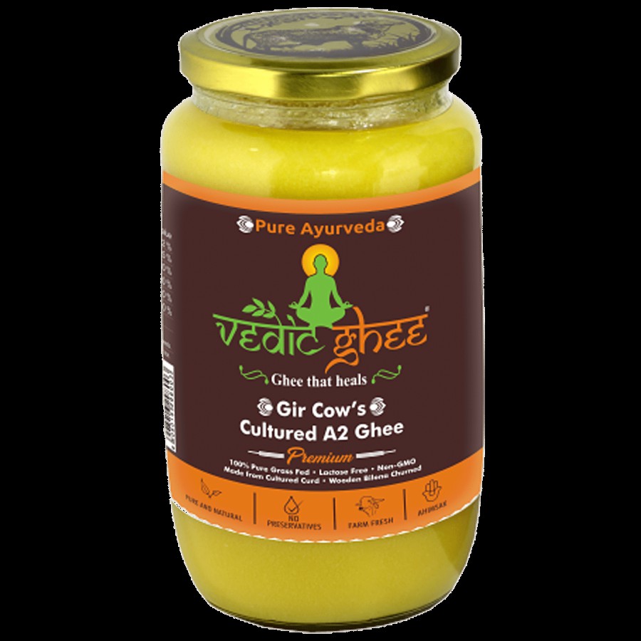 VEDIC GHEE Gir Cow's Cultured A2 Ghee