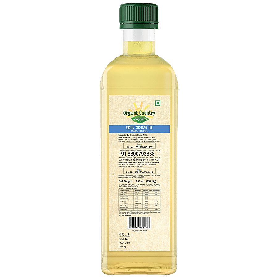 Wingreens Farms Organik Country - Virgin Coconut Oil