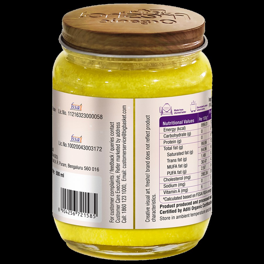 fresho! Organic A2 Desi Cow Ghee