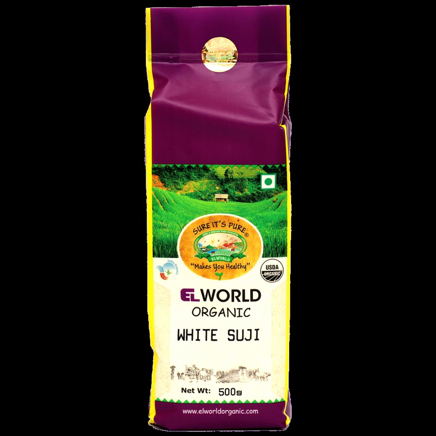 Elworld Organic White Suji - Rich In Nutrients