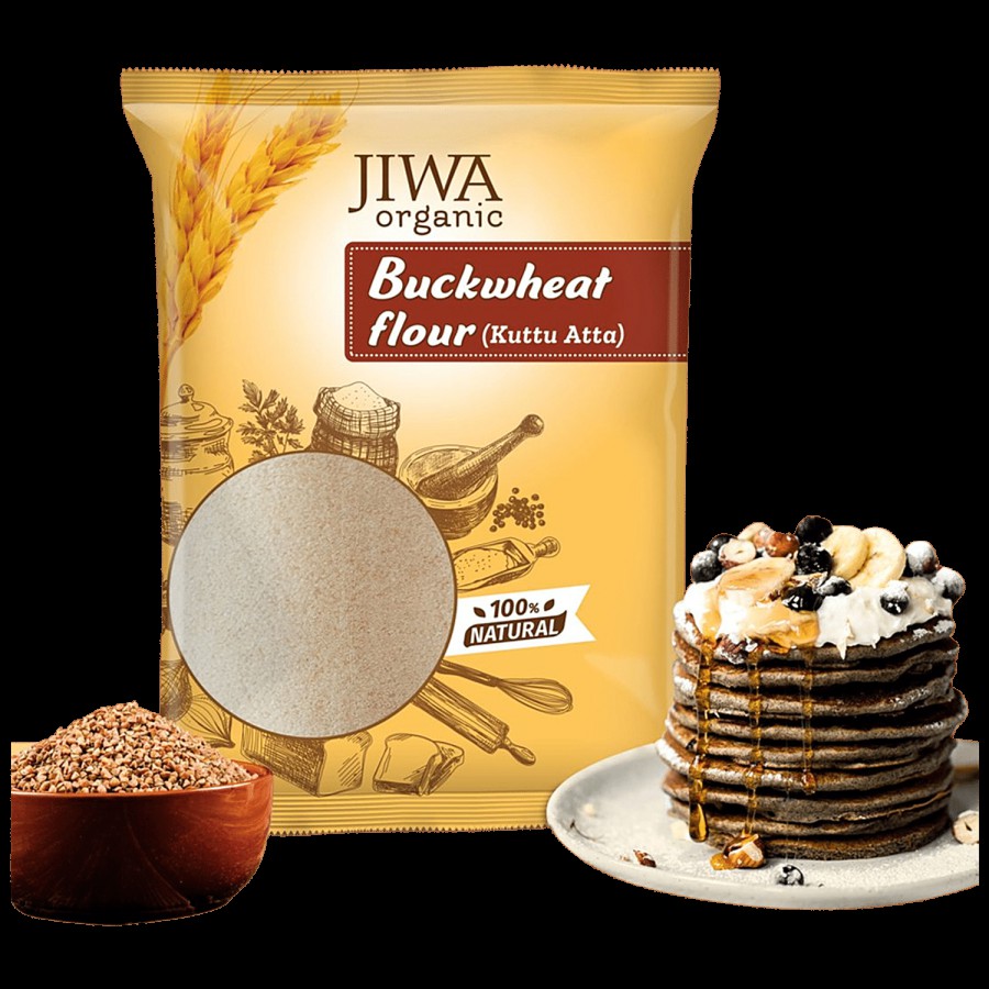 Jiwa Buckwheat Flour/Kuttu Atta - 100% Natural & Gluten Free