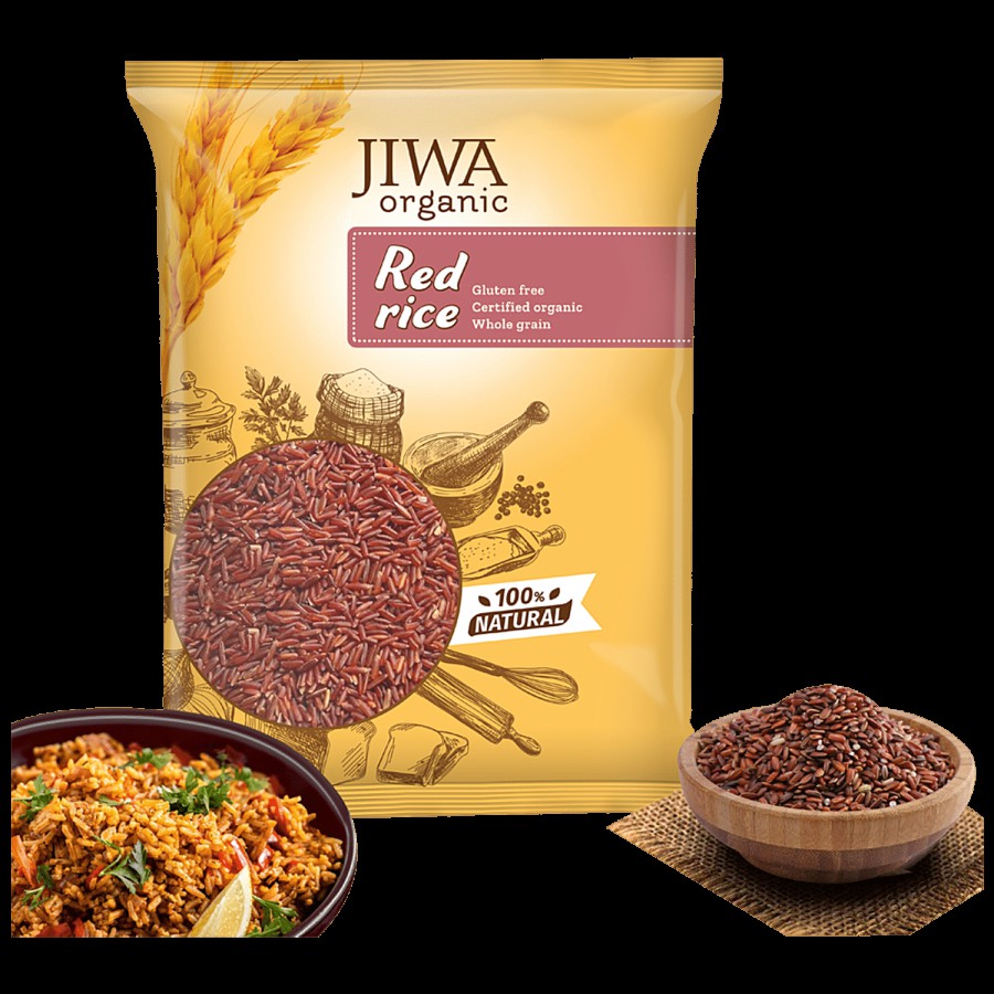 Jiwa Organic Red Rice - 100% Natural & Gluten Free