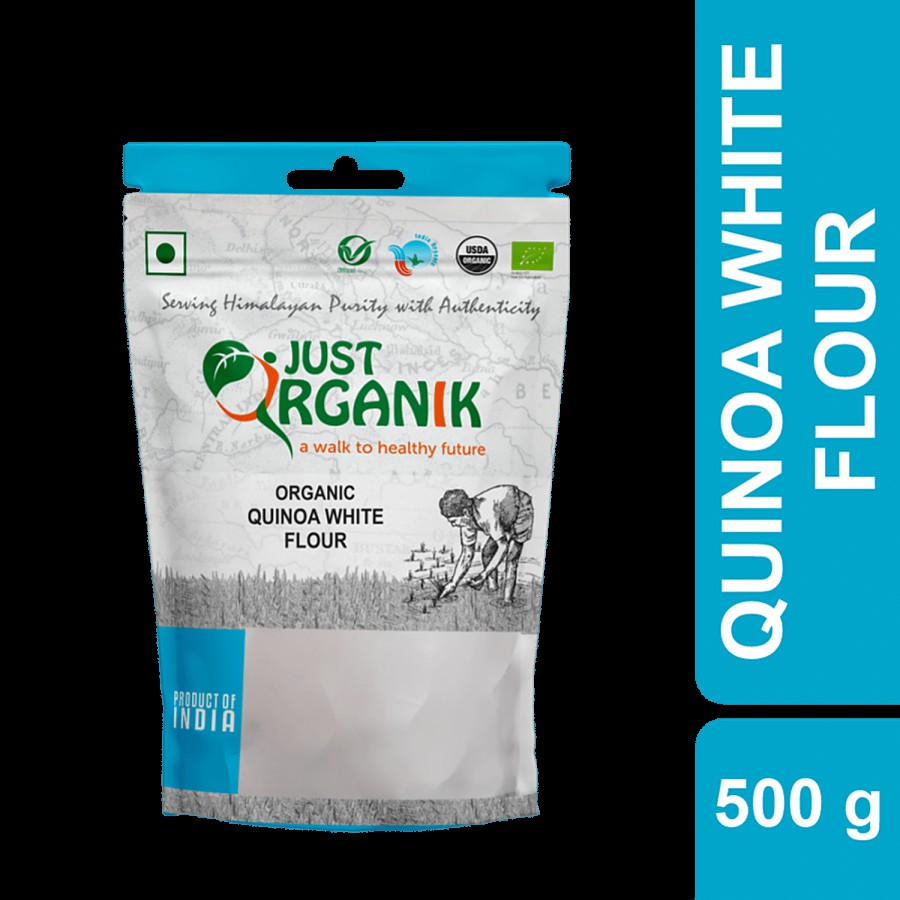 Just Organik Quinoa White Flour - High In Fibre & Protein