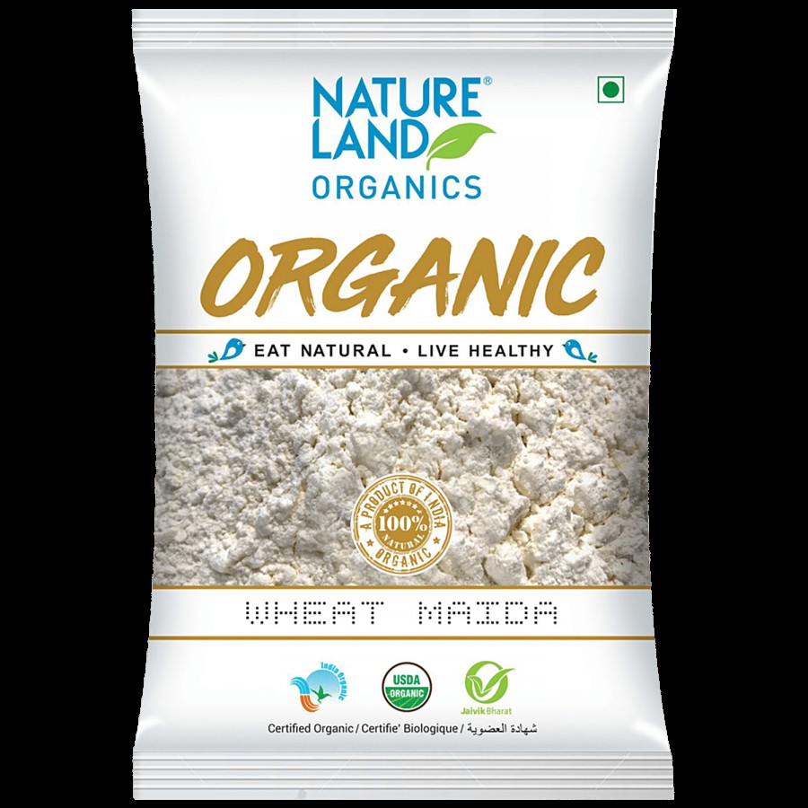 Natureland Organics Wheat Maida - Refined & Bleached