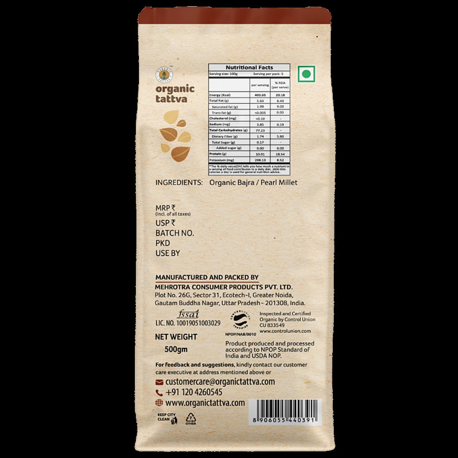 Organic Tattva Bajra Flour