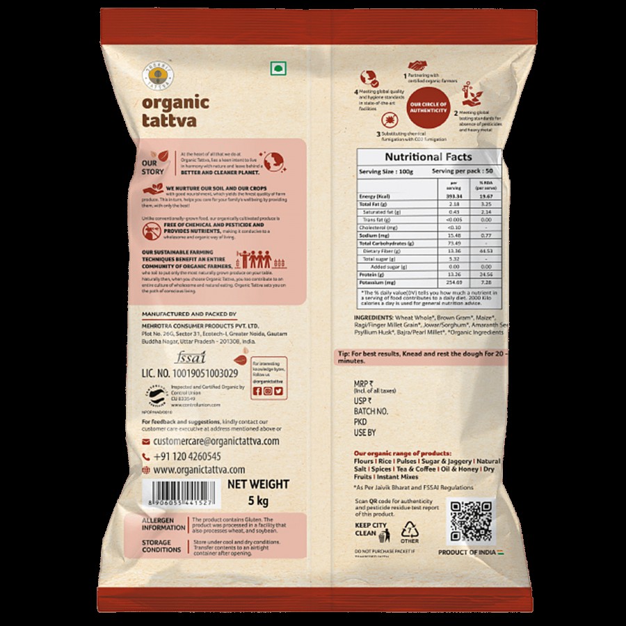 Organic Tattva Organic Multigrain Atta/Flour