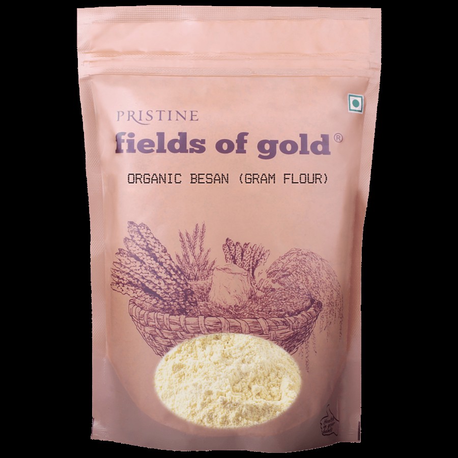 PRISTINE Fields Of Gold Organic Besan/Gram Flour