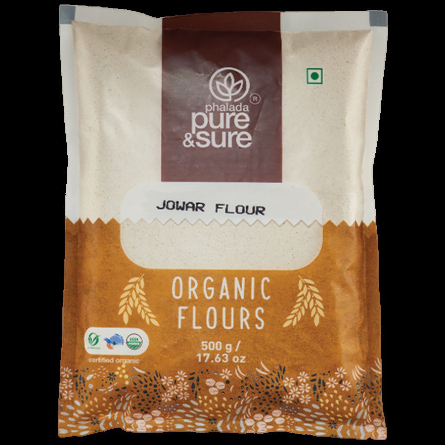 Phalada Pure & Sure Organic Jowar Flour - Fibre Rich