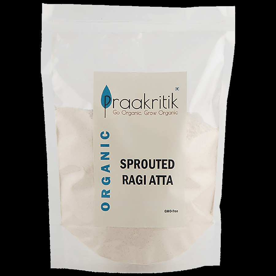 Praakritik Sprouted Ragi Atta/Ragi Hittu