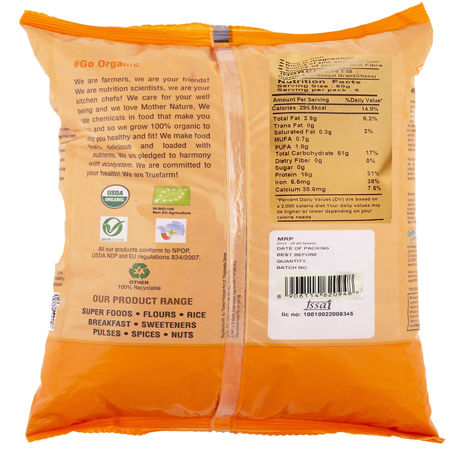 Truefarm Truefarm Organic Besan 750g