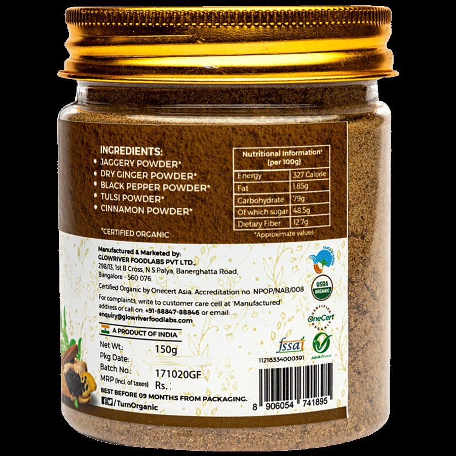 Turn Organic Organic Kadha Kwath/Kasaya With Jaggery/Bella - Immunity Booster