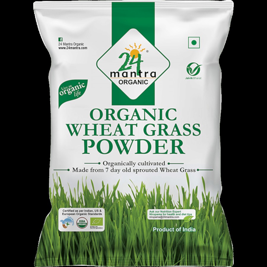 24 Mantra Organic Wheat Grass Powder