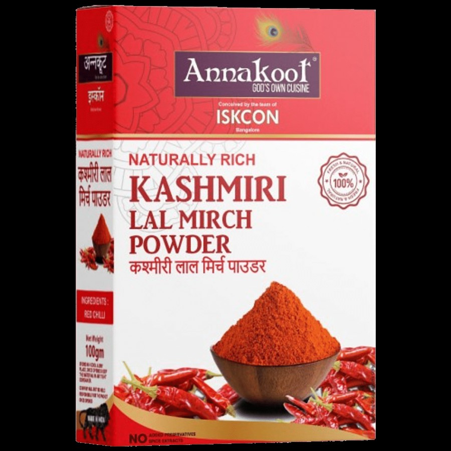 Annakoot Kashmiri Lal Mirch Powder - Naturally Rich