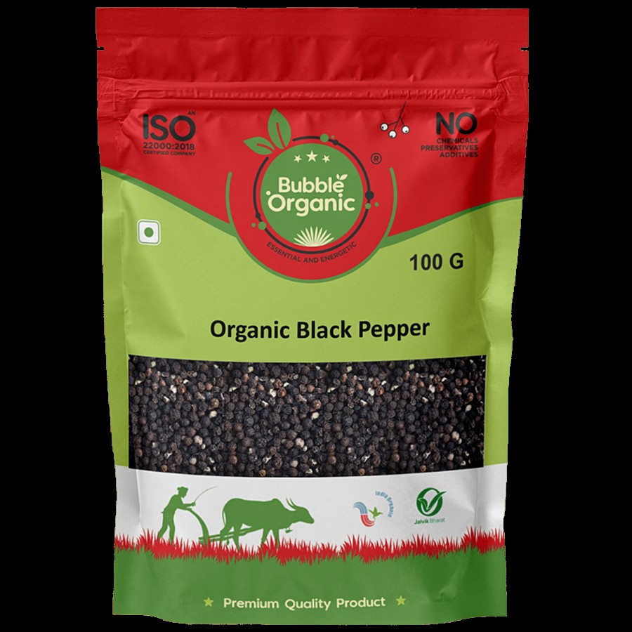 Bubble Organic Black Pepper - Premium Quality