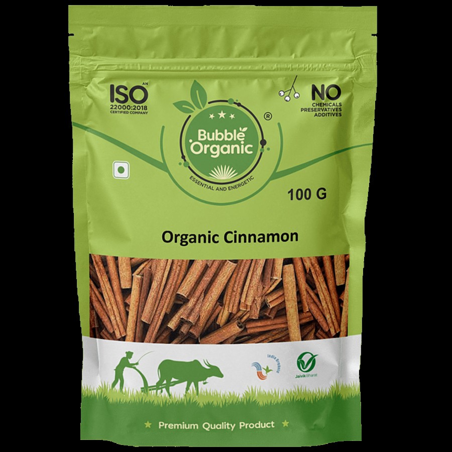 Bubble Organic Cinnamon Bark - Adds Flavour & Aroma