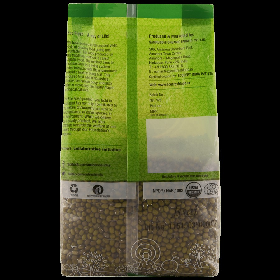 Eco Fresh Organic Food - Moong Dal Whole