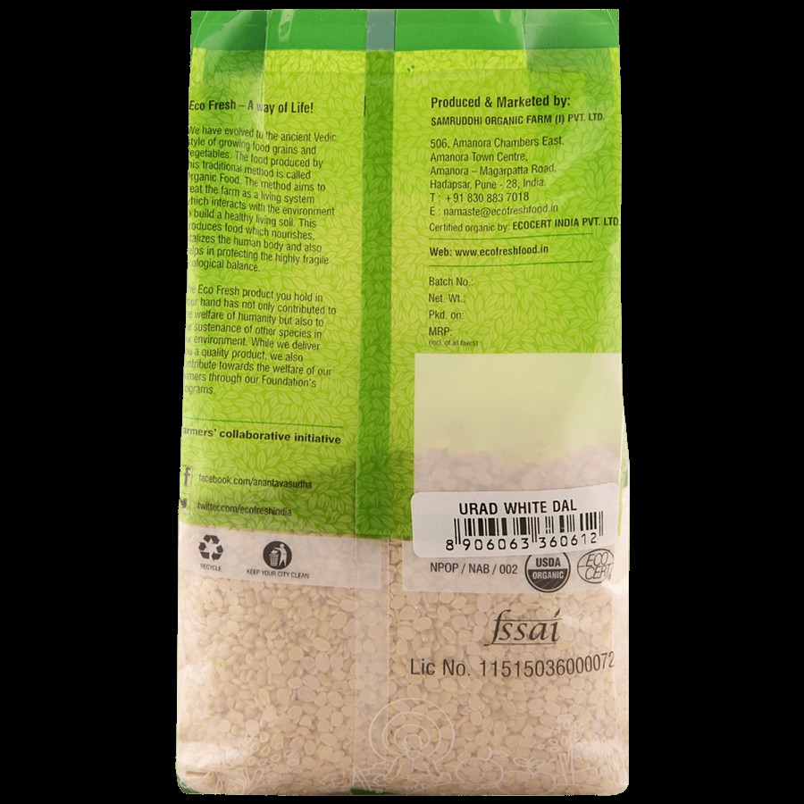 Eco Fresh Organic Food - Urad White Dal