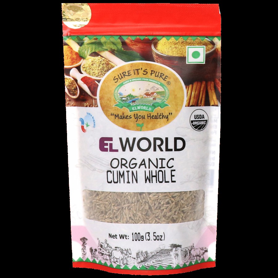 Elworld Organic Cumin Whole - Improves Digestion