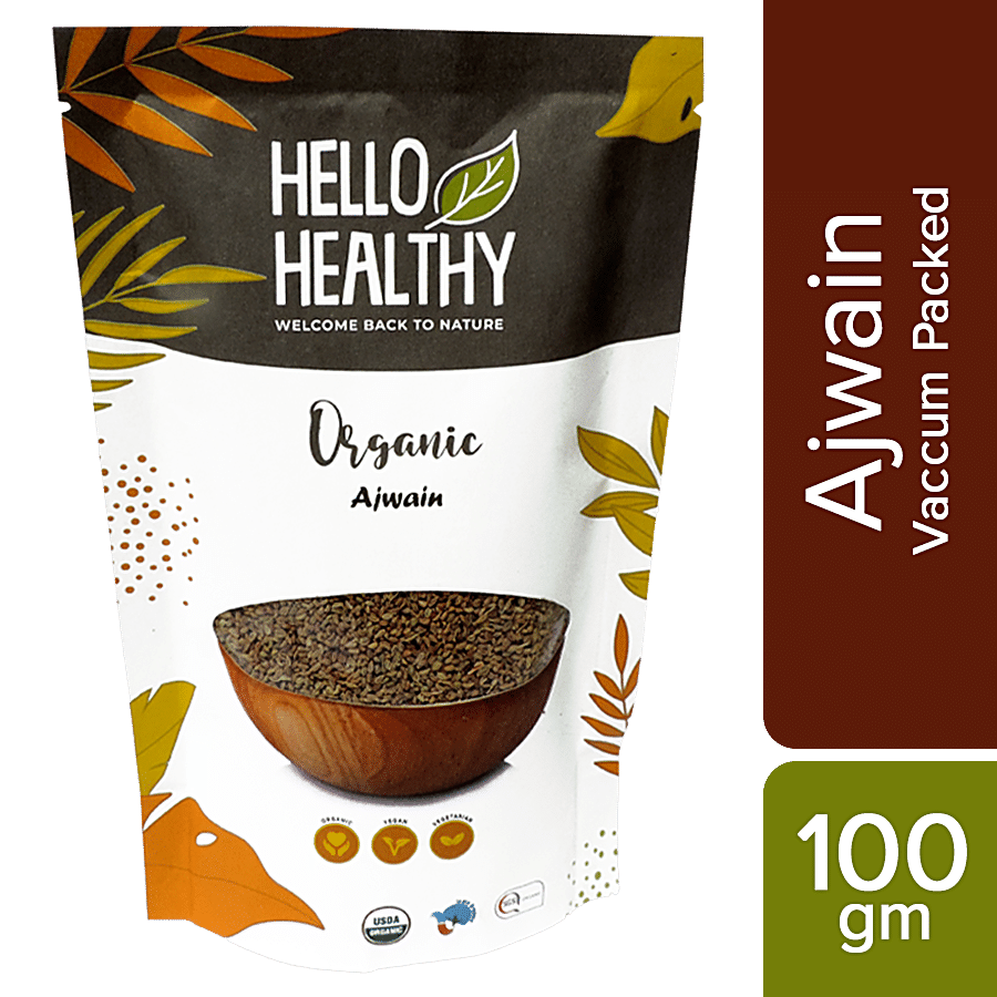 Hello Healthy Organic Ajwain - Rich in Antibacterial & Antifungal Properties