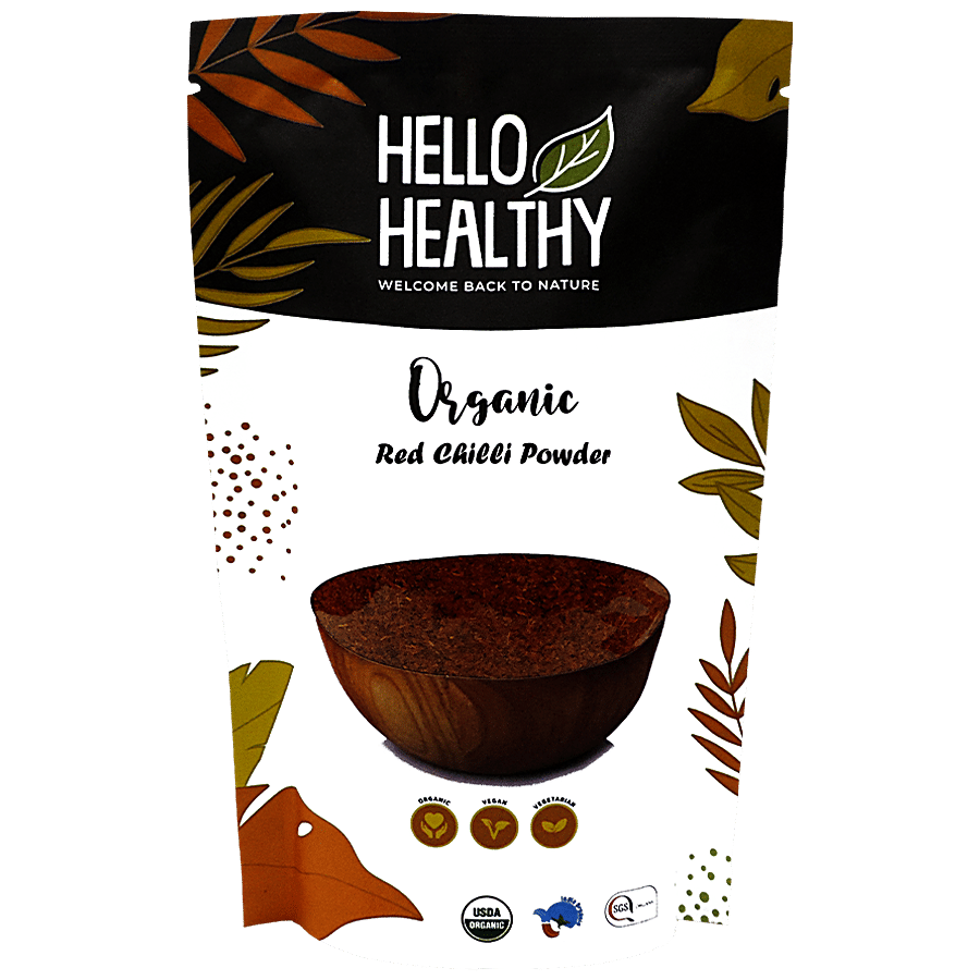 Hello Healthy Organic Red Chilli Powder - Known To Reduce Inflammation