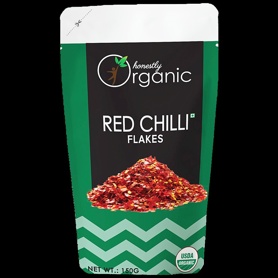 Honestly Organic Red Chilli Flakes - Rich In Vitamins