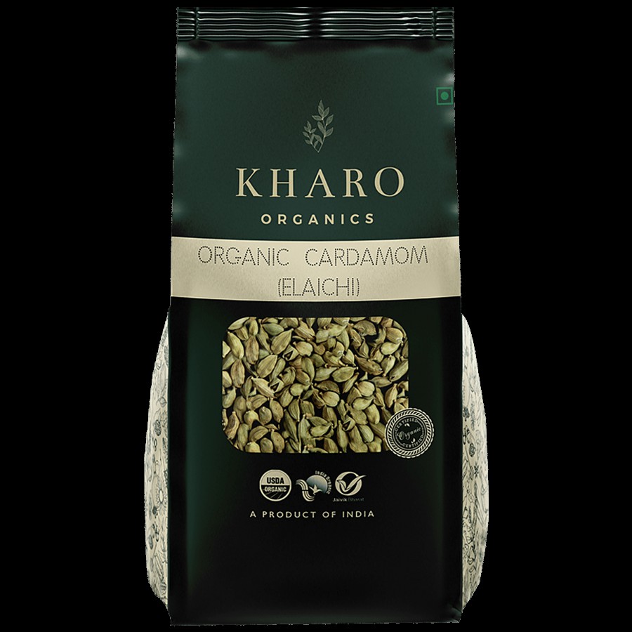 Kharo Organics Cardamom/Elaichi - Certified Organic