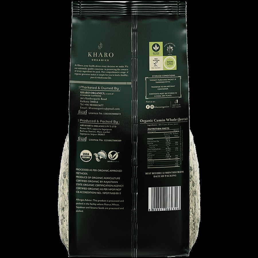 Kharo Organics Jeera/Cumin - Whole