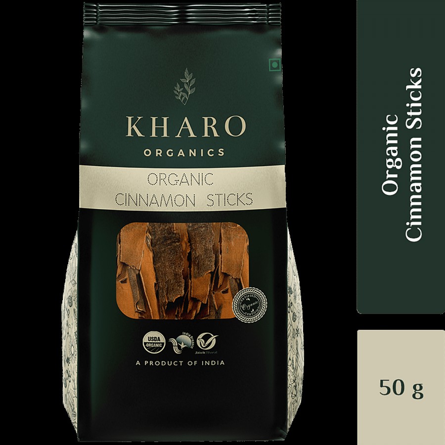 Kharo Organics Organic Dalchini/Cinnamon Sticks - Non GMO