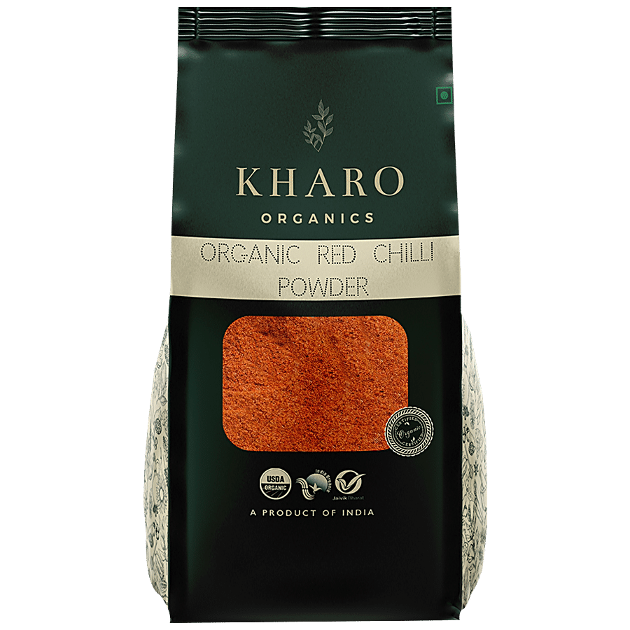 Kharo Organics Red Chilli/Lal Mirch Powder - Certified Organic