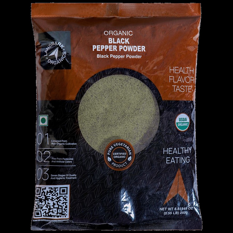 Landmark Organics  Black Pepper Powder - Boosts Immunity