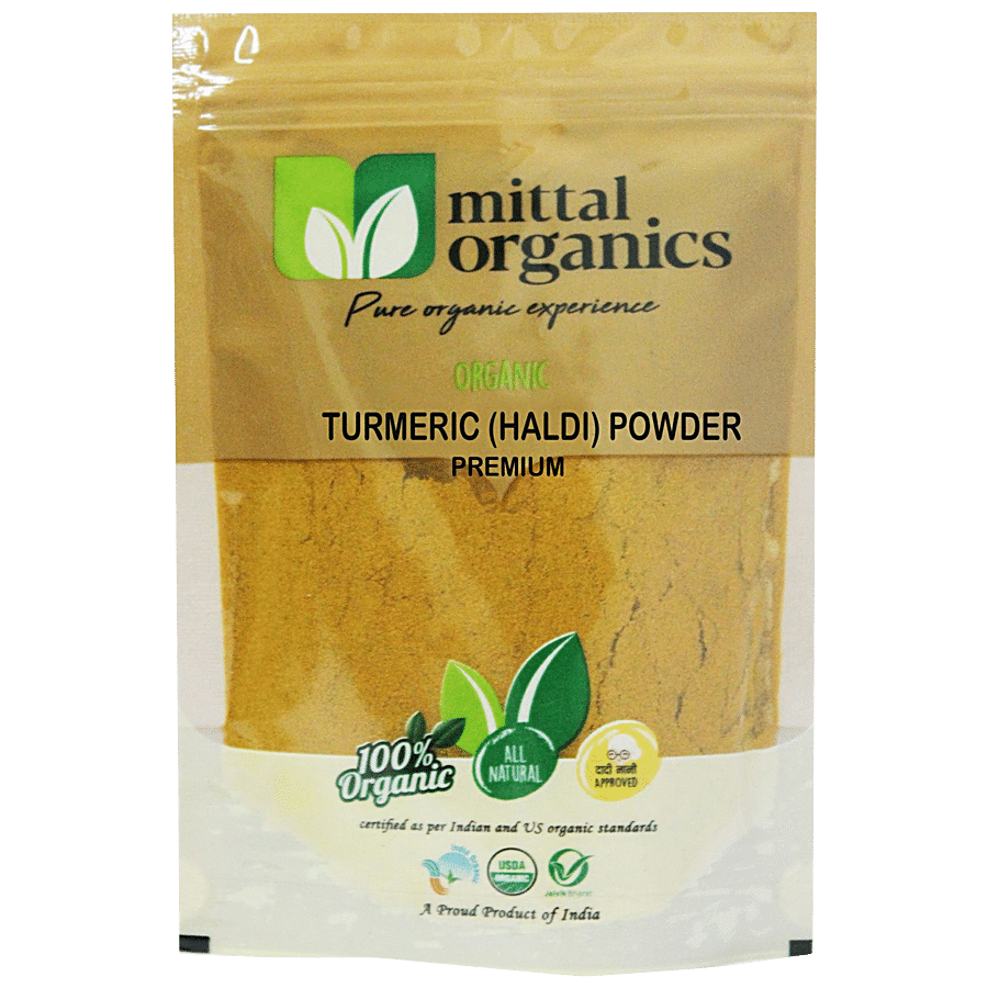 MITTAL ORGANICS Turmeric/Haldi Powder - Premium