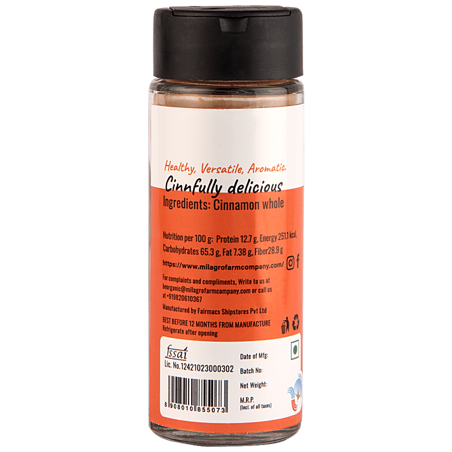 Milagro Farm Company Cinnamon Powder - Organic Seasoning