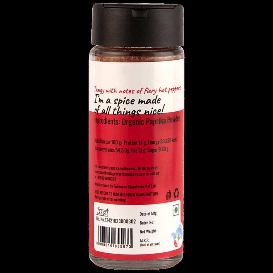 Milagro Farm Company Paprika - Organic Seasoning