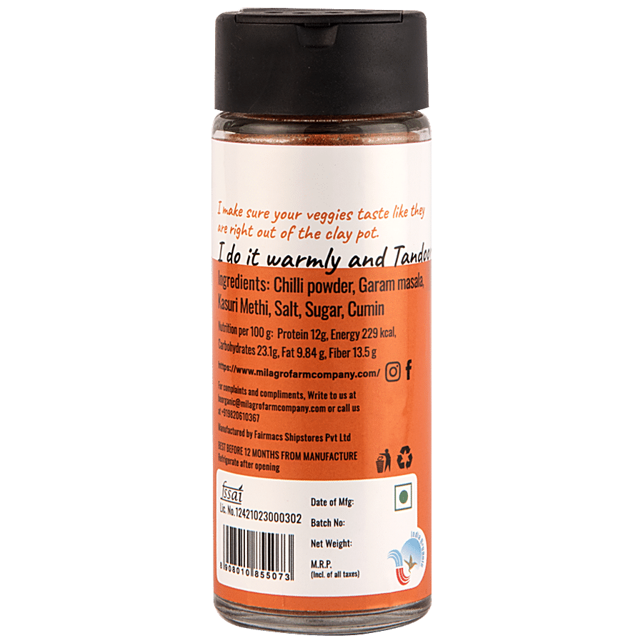 Milagro Farm Company Tandoori Mix - Organic Seasoning