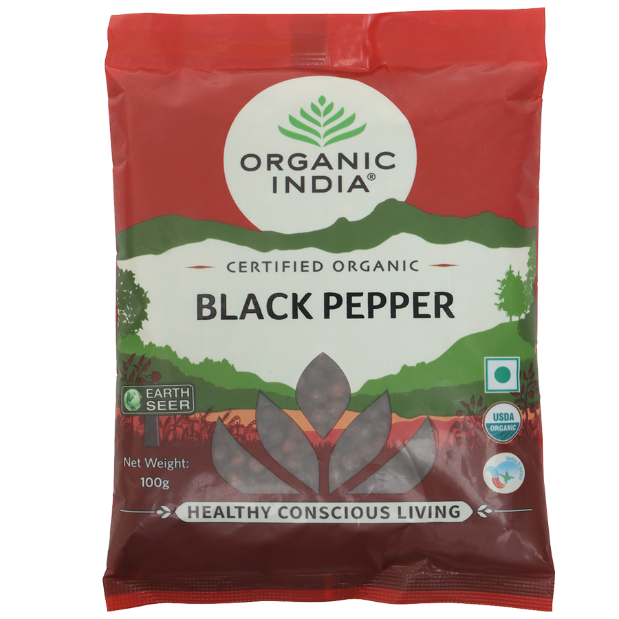 Organic India Black Pepper - Certified Organic