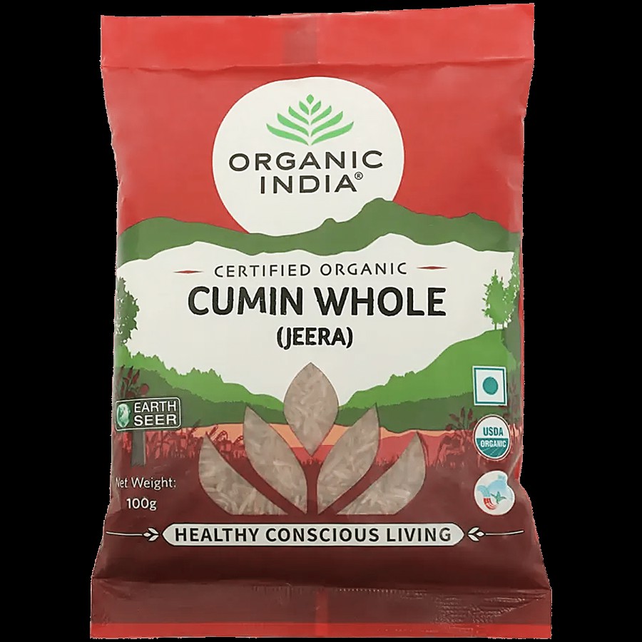 Organic India Cumin Whole/Jeera - Certified Organic