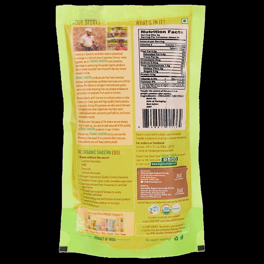 Organic Shastra RedChilliPowder