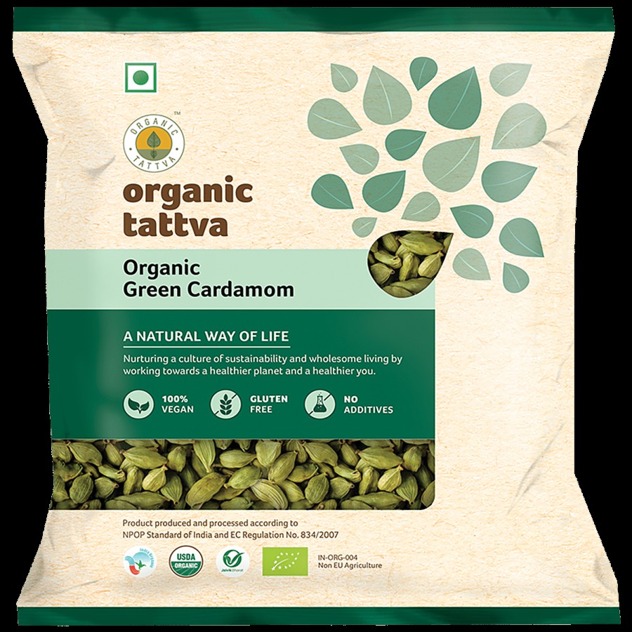 Organic Tattva Organic Green Cardamom - Helps In Digestion