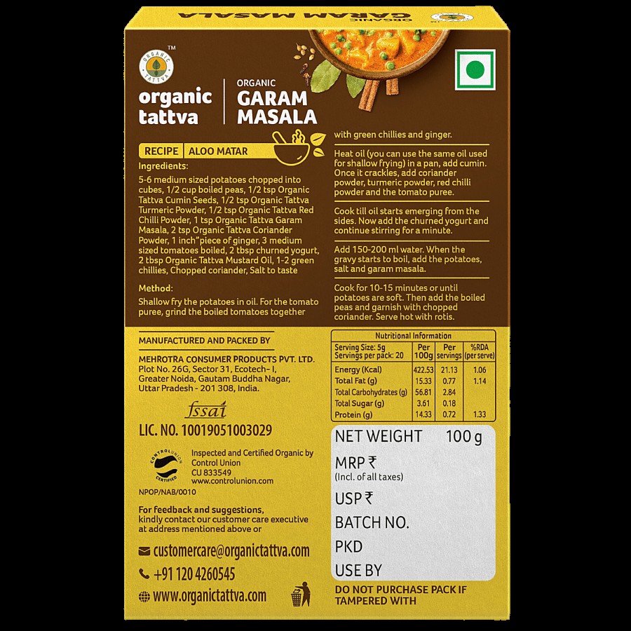 Organic Tattva OrganicPowder-GaramMasala