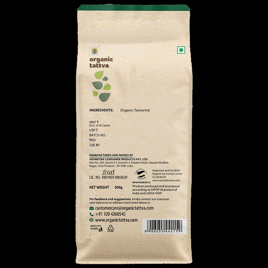 Organic Tattva Tamarind/Hunisehannu - Whole