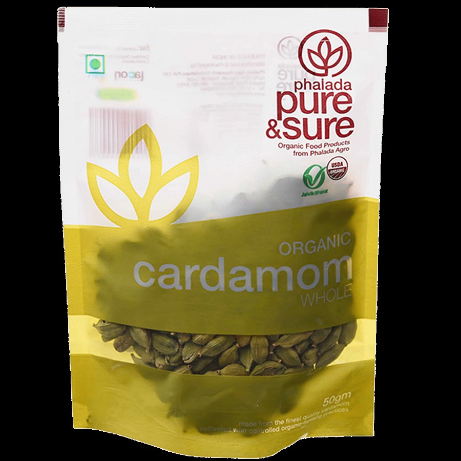 Phalada Pure & Sure Organic - Cardamom Whole/Elakki