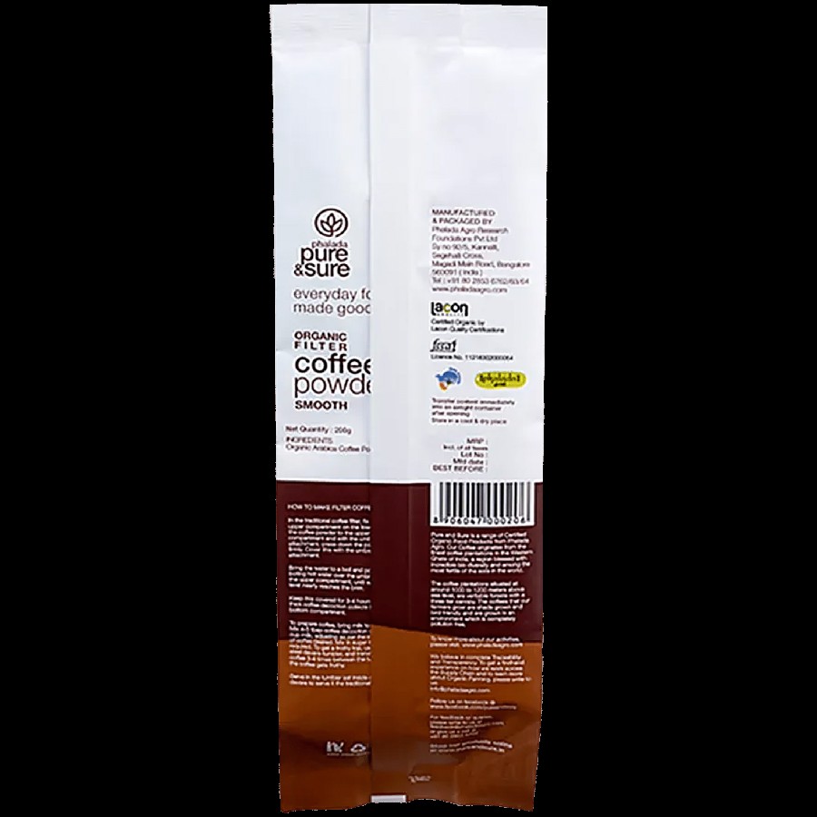 Phalada Pure & Sure Organic - Coffee Powder Smooth