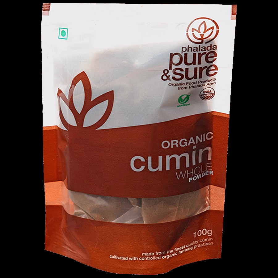 Phalada Pure & Sure Organic Cumin Powder - Enhances Flavour