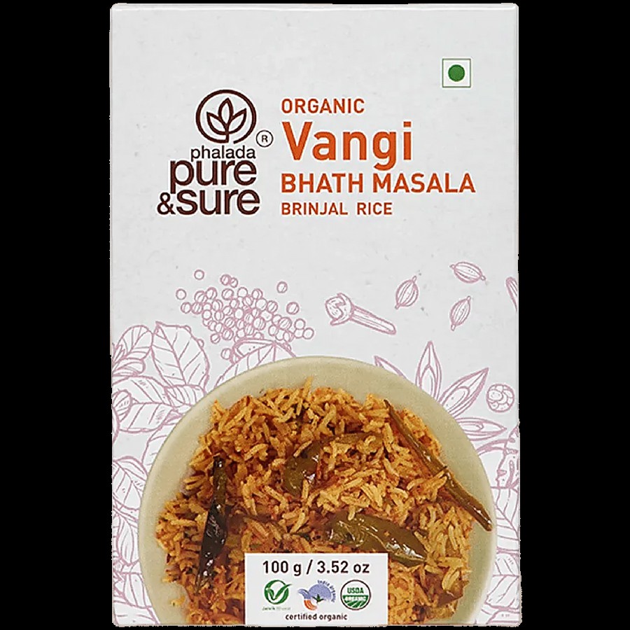 Phalada Pure & Sure Organic -  Vangi Bhath Powder Brinjal Rice