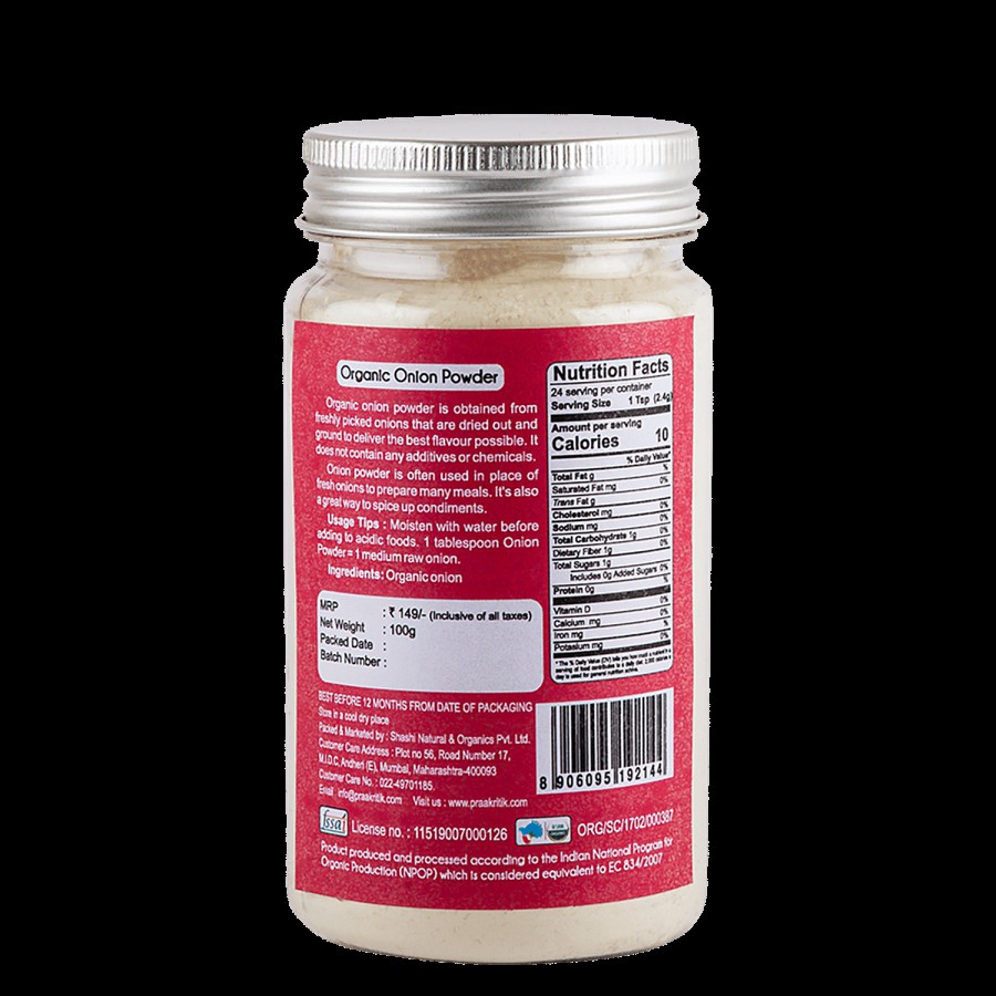 Praakritik Organic Onion Powder