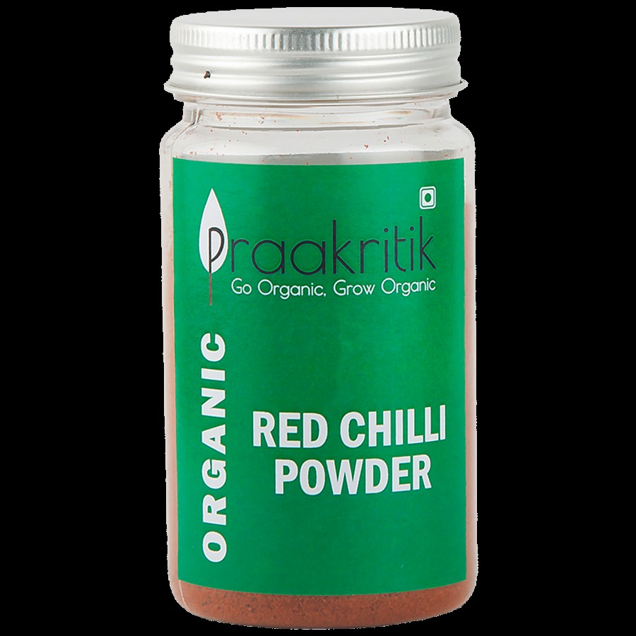 Praakritik Organic Red Chilli Powder - Rich In Vitamin C & Antioxidants