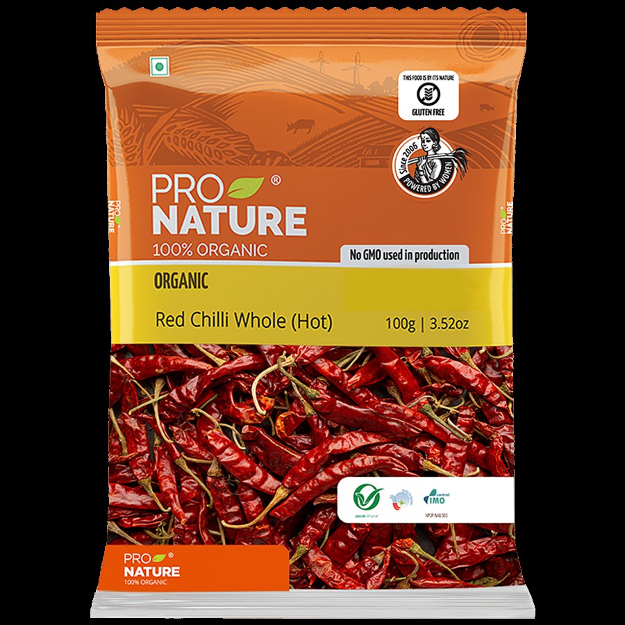 Pro Nature Organic - Red Chilli Whole (Hot)