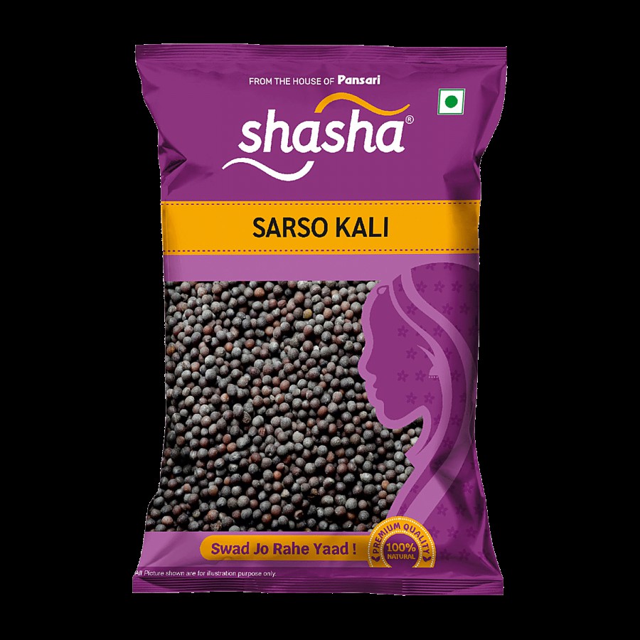 SHASHA Whole Sarson - Kaali/Black