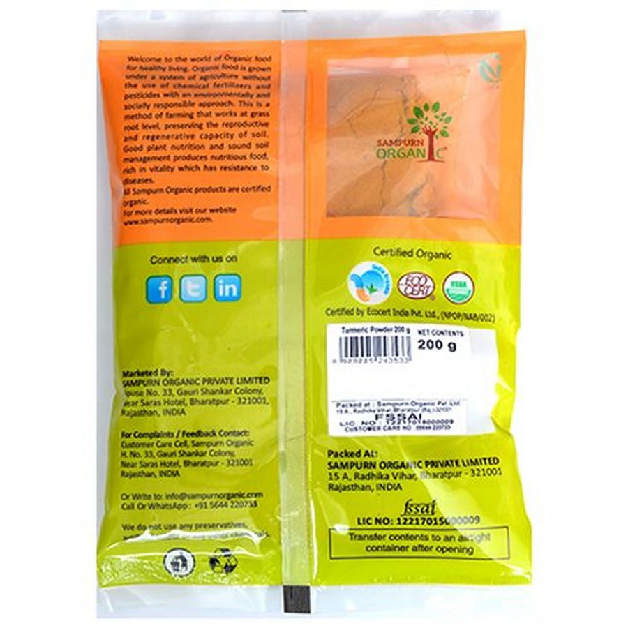 Sampurn Organic Organic - Turmeric Powder