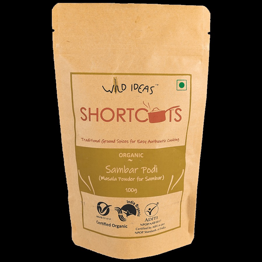 Wild Ideas Shortcuts Sambar Podi - Organic